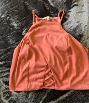 Charlotte Russe Suede halter top