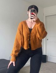 Crop Cardigan Sweater 