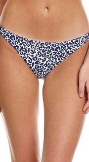 NWT lemlem Halima Side Tie Bikini Bottom Navy & White Sz L