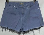 Madewell The MomJean Short Light Blue/Periwinkle size 32‎