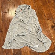 Gray Sleeveless Cardigan