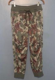 Anthropologie Floral Camo Cotton Joggers  