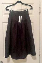 NWT WhoWhatWear Drop Waist Midi Skirt