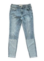 Pacsun Mid-Rise Skinniest Ankle Colorblock Two Tone Jeans | Light Wash | 24