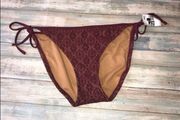 Mossimo Red Tie Side Bikini Bottoms