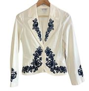 WHBM Embroidered Blazer