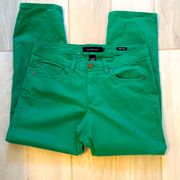 Calvin Klein Jeans|| Green skinny crop jeans.  See measurements in pictures.