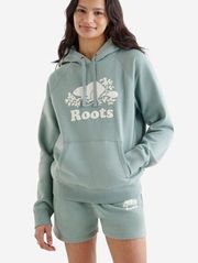 Women's Roots Classic Fit Pullover Hoodie Sweater size large