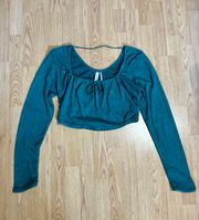 Urban Outfitters Cropped Long Sleeve Top