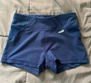 Avia Blue Spandex Athletic Running Shorts