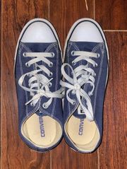 Navy Blue Low Top Sneakers