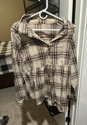 Peplum Flannel