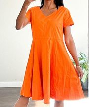 Orange fit flare dress size 2XL