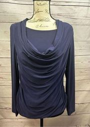 Coldwater Creek size XS blue long sleeve blouse - 2554