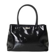 Kate Spade  Bixby Place Elena Black Patent Saffiano Leather Satchel Handbag