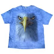 Vintage Eagle Nature Blue Tie Dye Graphic T-shirt