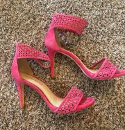 Pink heels