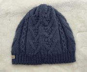 Columbia Adult's Beanie One Size Solid Blue Insulated Cable Knit