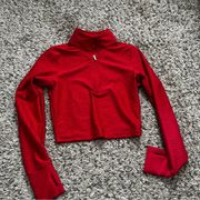 Buffbunny red cropped long sleeve size small