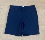 Izod performx dark wash high rise athletic shorts in size 8