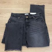 NWT curvy straight crop loft black jeans