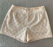 ✨ Lauren Conrad White Lace Shorts 6