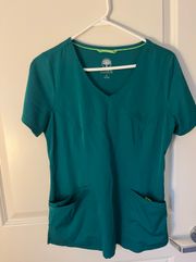 Hunter Green Scrub Top