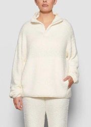 Skims Cozy Knit Snap Teddy Pullover Bone 2X/3X NWT SOLD OUT ONLINE