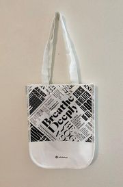 Lululemon Tote Bag Small White & Black