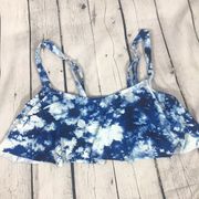 New Torrid Blue Tie Dye Bikini Top Sz 10 38 bust