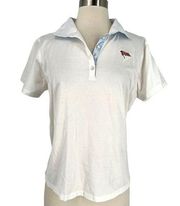 Peter Millar Sport Golf Polo Top White Size Large