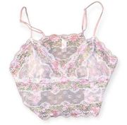 Secret Treasures  Lace bralette floral bow coquette