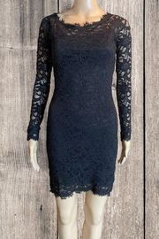 Jump Apparel by Wendye Chaitin Lace Bodycon Mini Dress Black S Juniors