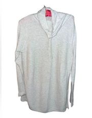 Artisan N.Y. light grey cowl neck tunic sweater with long sleeves size large