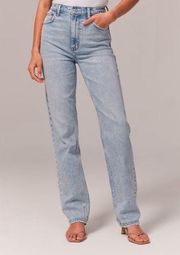 Abercrombie and Fitch Ultra High Rise 90s Straight Jean Curve Love Size 25