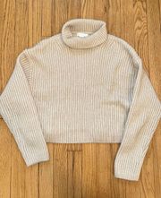 Tan Turtleneck Sweater