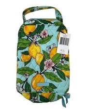 Vera Bradley Lemon Grove Lunch Bunch Box Insulated Quilted Bag Blue Yellow NEW