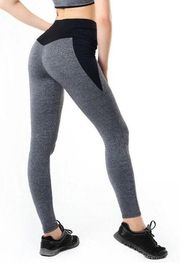 Gray & Black Athletic Leggings