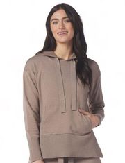 Glyder Elite Hoodie: Mocha Size Small Cute Hoodie With Ribbed Bottom And Slits