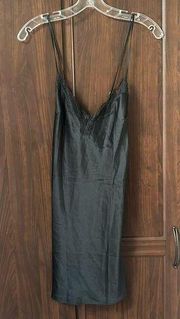 Victoria’s Secret Satin Lace Black Mini Dress S