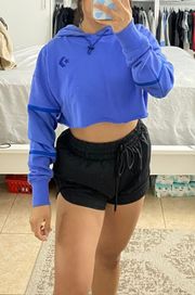 Royal Blue Cropped Hoodie Small