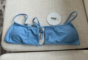 Recycled Nylon Tahiti Bikini Top Blue