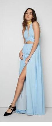 Alija Blue Long Dress