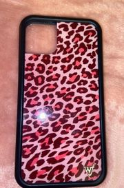 pink cheetah wallflower case 