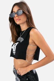 Destructive Chain Crop Top