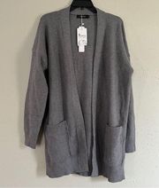 NWT Grey Duster Cardigan Comfy Casual XL