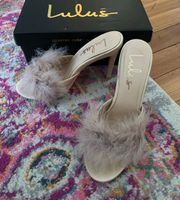 Lulu’s Fluffy Heels Size 6