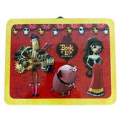 Book of Life Red Lunch Box Metal Bag  Kidcore Día de los Muertos Rare 8x6x3.5