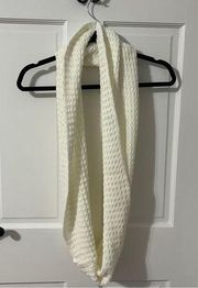 Cotton On White Knit Circle Infinity Scarf