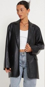 Motel Rocks Saken Faux Leather Blazer